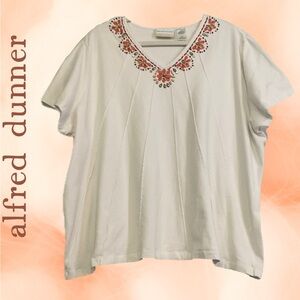 ALFRED DUNNER BEADED EMBELLISHED TOP…27"p2p,26"L